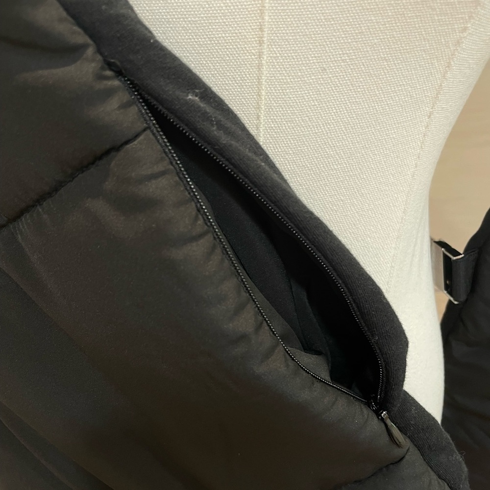Zara Black Puffer Wrap Jacket - Picture 5 of 5